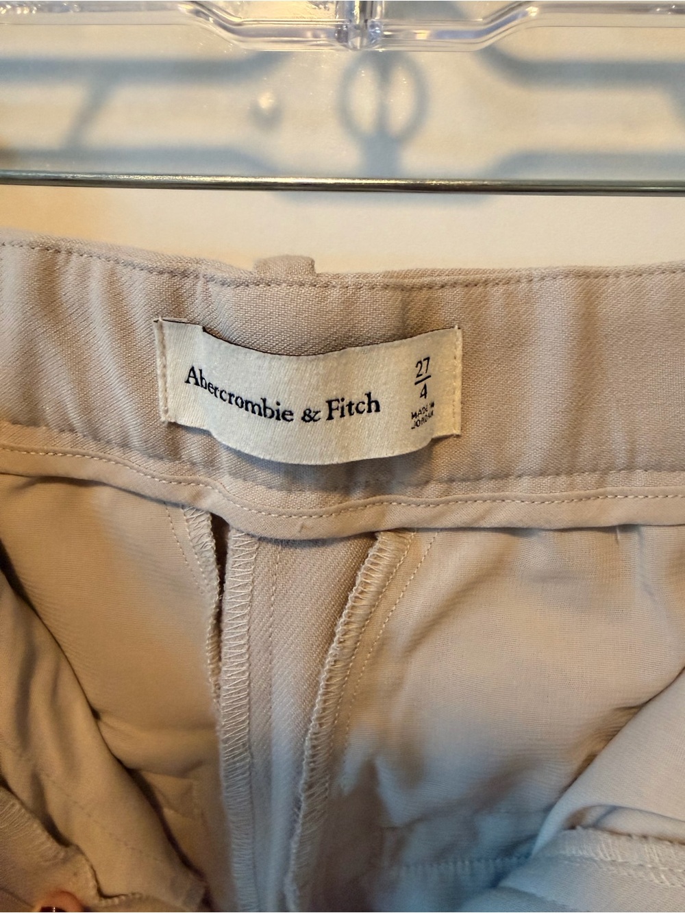 Abercrombie & Fitch Light Beige Wide Leg Pants - Picture 2 of 3